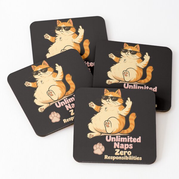 Item preview, „Unlimited Naps – Zero Responsibilities” Spoiled Cat designed and sold by Tadeusz1.