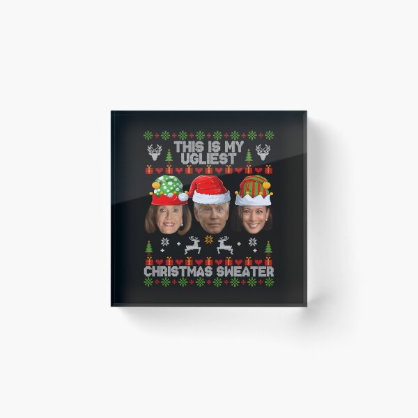 Item preview, This Is My Ugliest Christmas Sweater Funny Joe Biden Kamala Swea		 designed and sold by obuabandeppym.