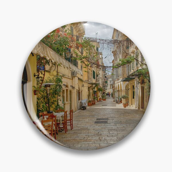 Item preview, Al fresco street in Corfu Greece Europe designed and sold by John Gilham - Landscape Photography.