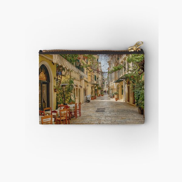 Item preview, Al fresco street in Corfu Greece Europe designed and sold by John Gilham - Landscape Photography.
