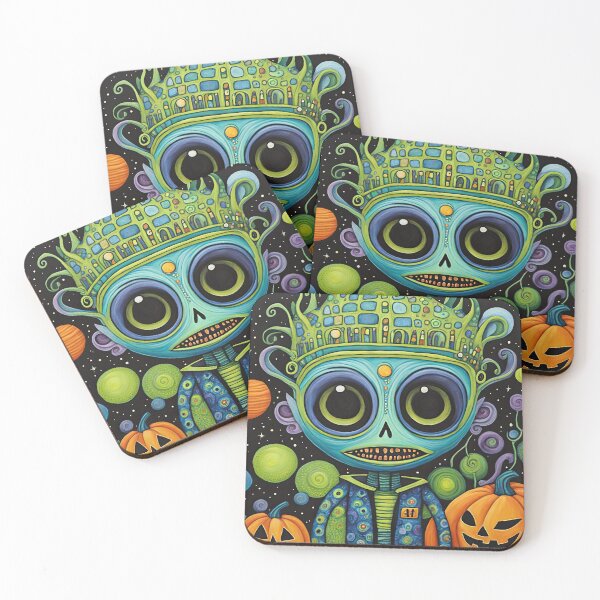 Item preview, Alien dressed as Frankenstein's Monster for Halloween designed and sold by Colin Bentham.