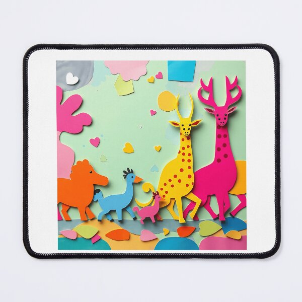 Item preview, Colorful Paper Collage Animal Parade designed and sold by sharon1210.