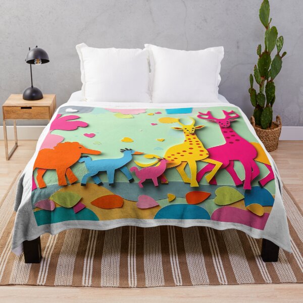 Item preview, Colorful Paper Collage Animal Parade designed and sold by sharon1210.
