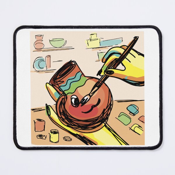 Item preview, pot painting designed and sold by alina-k-design.