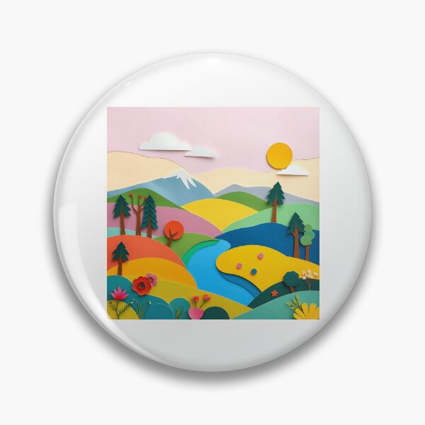 Item preview, Abstract Paper Collage Landscape designed and sold by sharon1210.