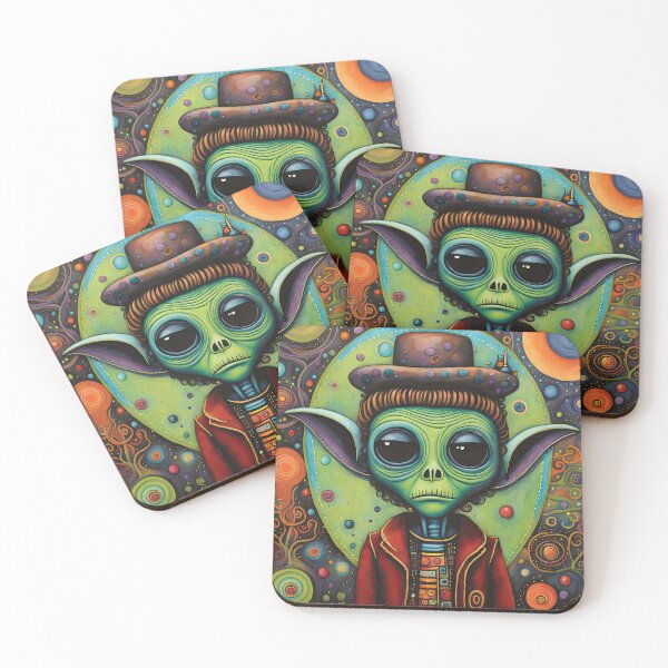 Item preview, Alien dressed as Frankenstein's Monster for Halloween designed and sold by Colin Bentham.