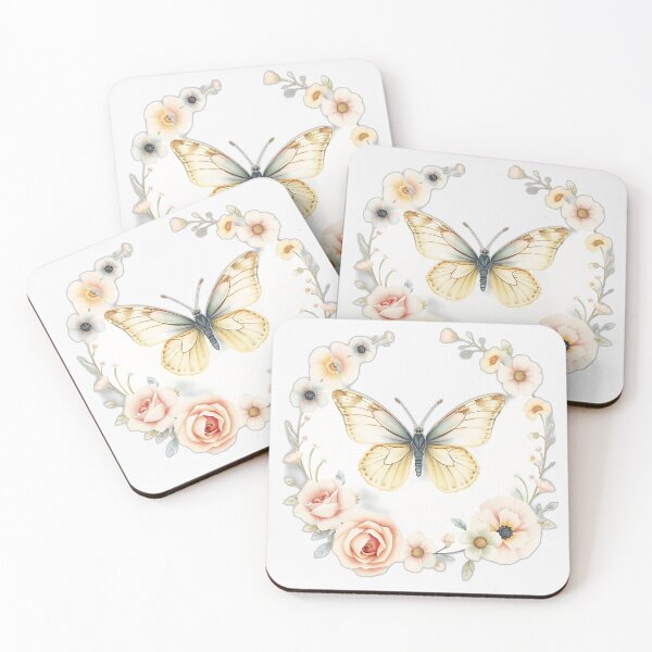 Item preview, Gentle Butterfly and Vintage Flowers designed and sold by sharon1210.