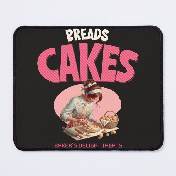 Item preview, Homemade Breads and Cakes Vintage Illustration designed and sold by UniquetyDesign.