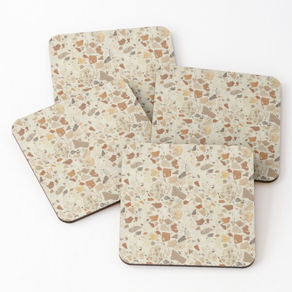 Item preview, Warm Terrazzo Mosaic in Desert Neutrals designed and sold by QuietBloom80.