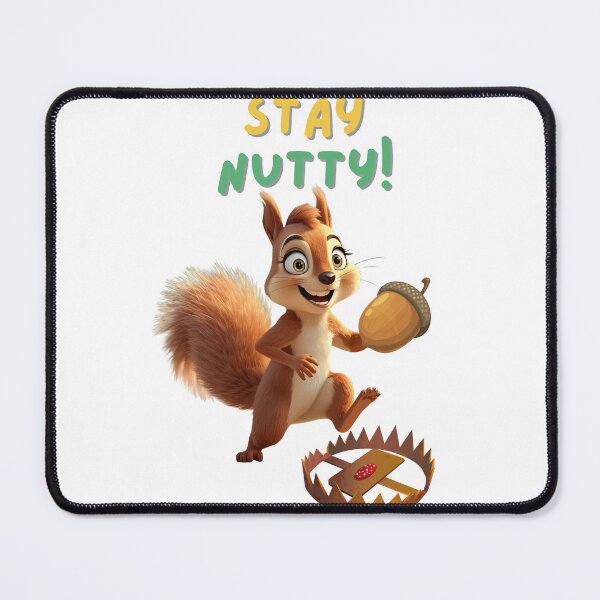 Item preview, Nutty Energy – Cartoon Squirrel Vibes designed and sold by JaZuLive.