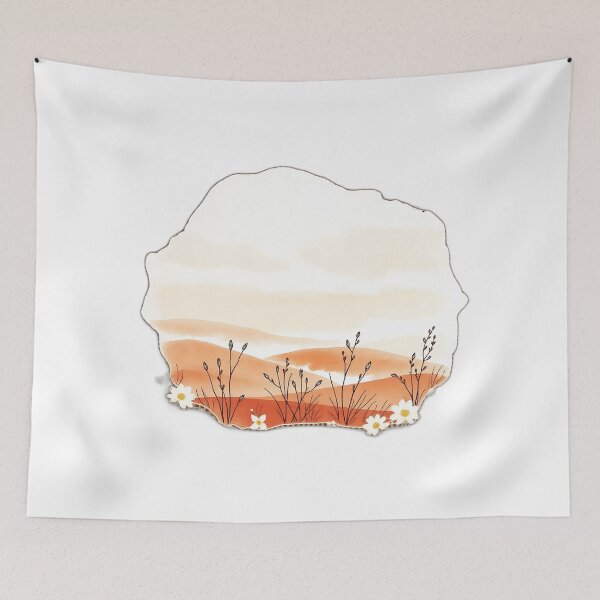 Item preview, Delicate Watercolor Landscape with Botanicals designed and sold by sharon1210.