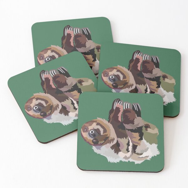 Item preview, L is for Linnaeus’s Two-Toed Sloth, Linnaeus’s Two-Toed Sloth Collection | Wildlife Art & Animal Designs designed and sold by PrettylittlepastelUk.