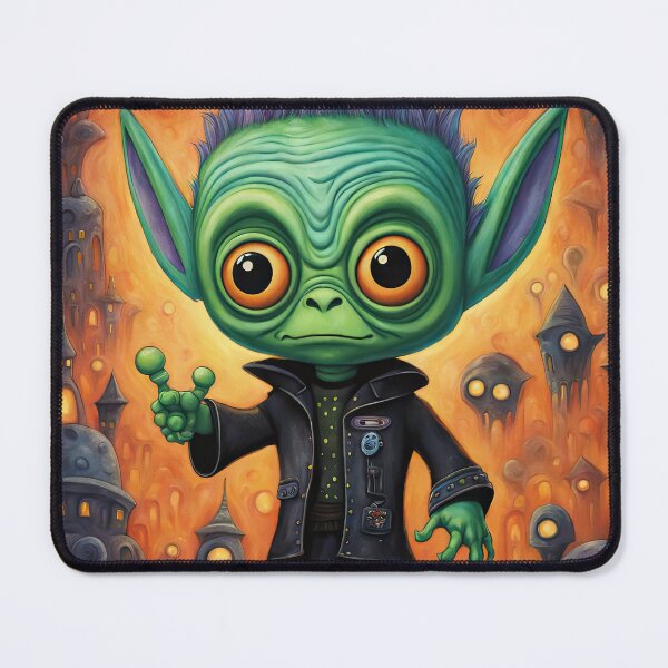 Item preview, Alien dressed as Frankenstein's Monster for Halloween designed and sold by Colin Bentham.