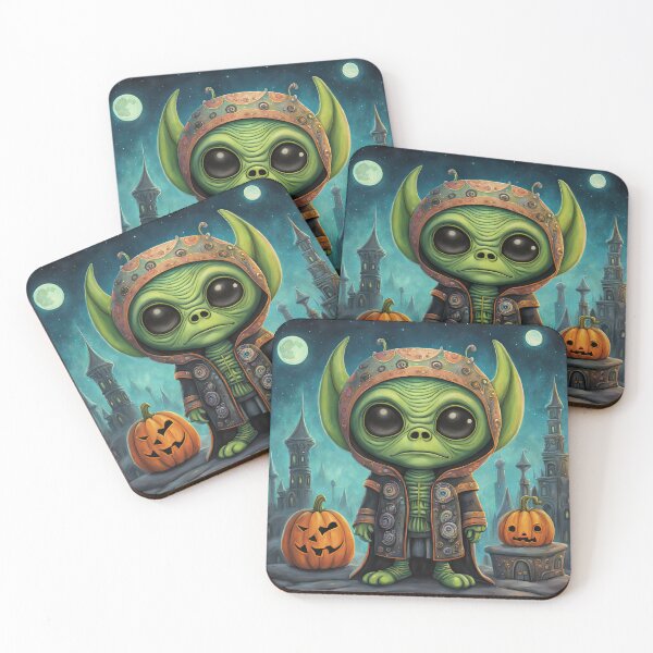 Item preview, Alien dressed as Frankenstein's Monster for Halloween designed and sold by Colin Bentham.