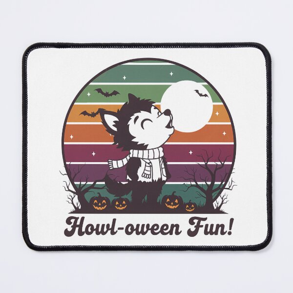 Item preview, Howl-oween Fun Retro Werewolf | Cute Vintage Halloween Gift designed and sold by LoliDesignShop.