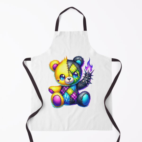 Item preview, gothic teddy bear, patchwork style designed and sold by LoneAngel.