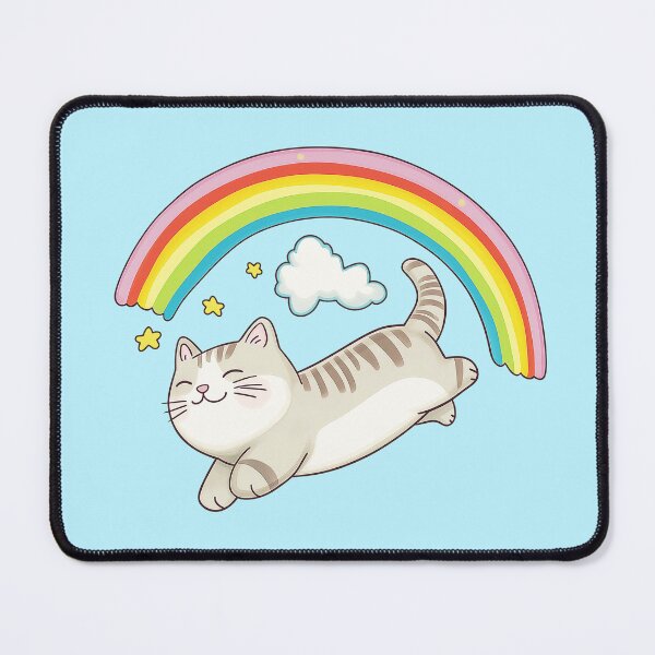 Item preview, Cute Cat Flying to the Rainbow designed and sold by Anicue.