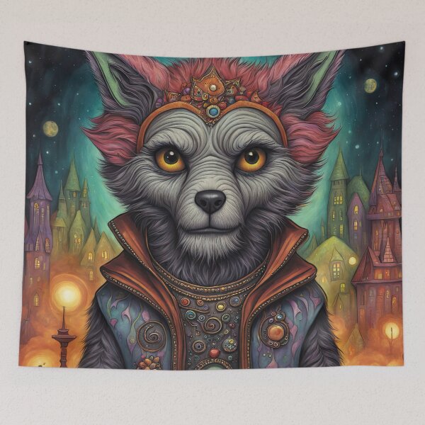 Item preview, Alien dressed as a werewolf for Halloween designed and sold by Colin Bentham.