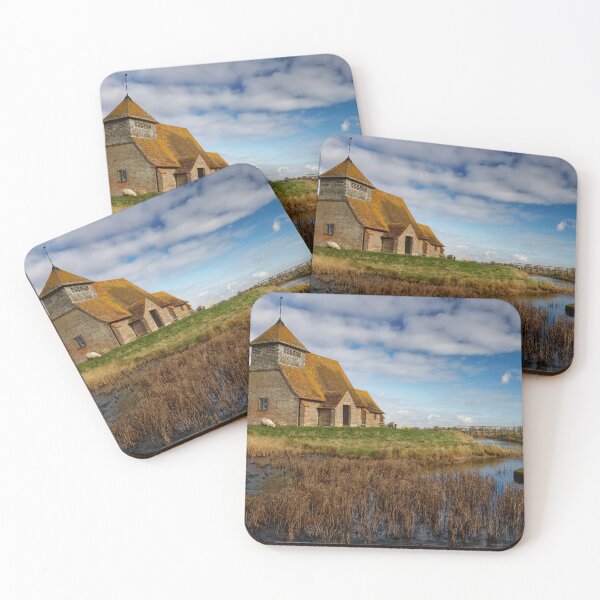 Item preview, St Thomas Becket Church on the marsh at Fairfield in Kent England UK designed and sold by John Gilham - Landscape Photography.