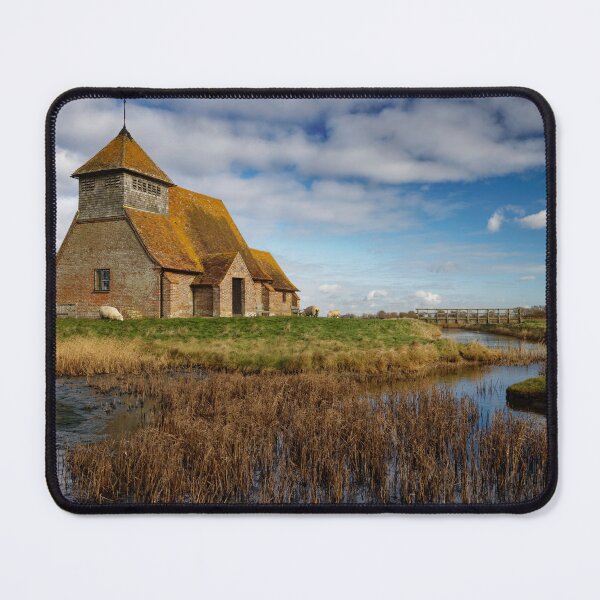Item preview, St Thomas Becket Church on the marsh at Fairfield in Kent England UK designed and sold by John Gilham - Landscape Photography.