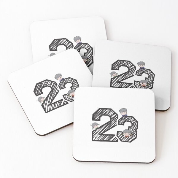 Item preview, Number 23 with Cute Girl and Boy designed and sold by LittleBrushes.