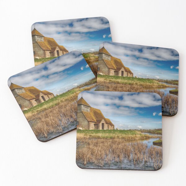 Item preview, St Thomas Becket Church on the marsh at Fairfield in Kent England UK designed and sold by John Gilham - Landscape Photography.