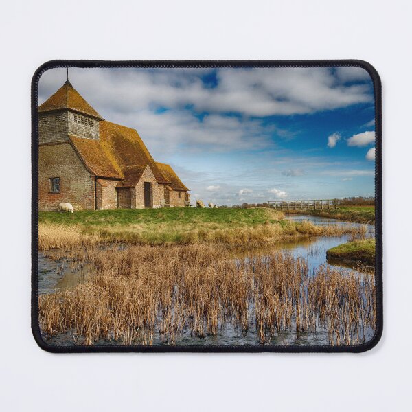 Item preview, St Thomas Becket Church on the marsh at Fairfield in Kent England UK designed and sold by John Gilham - Landscape Photography.