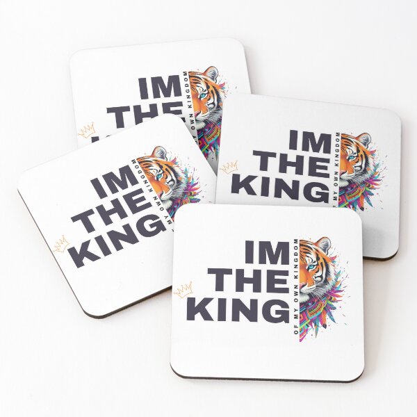 Item preview, I’m the King of My Own Kingdom – Bold Tiger Spirit Art designed and sold by Kavya Art.