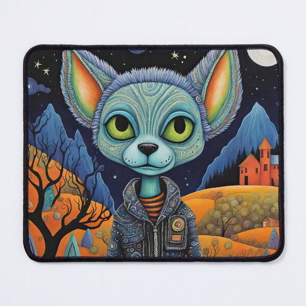 Item preview, Alien dressed as a werewolf for Halloween designed and sold by Colin Bentham.