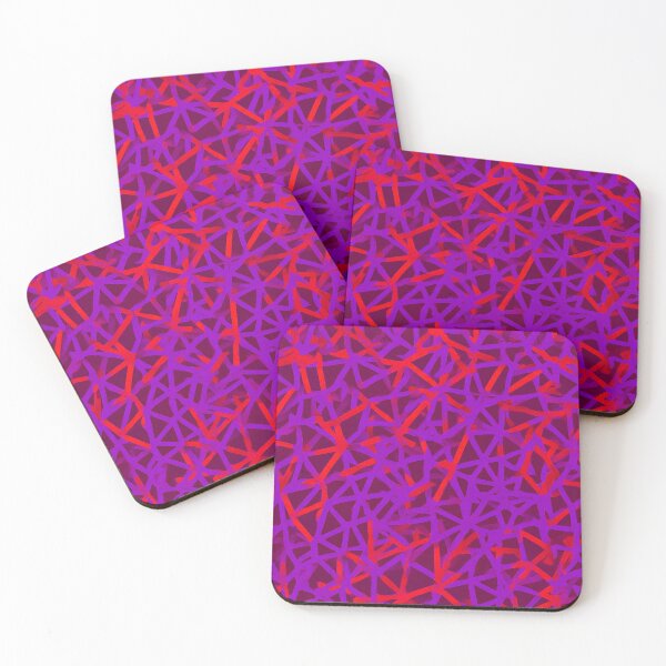 Item preview, Purple and Red Geometric Star Pattern designed and sold by SassyArtistry.