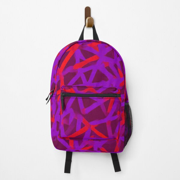 Item preview, Purple and Red Geometric Star Pattern designed and sold by SassyArtistry.