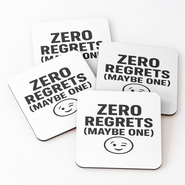 Item preview, Zero Regrets (Maybe One) – Funny Bold Statement Shirt designed and sold by MiLaKK.