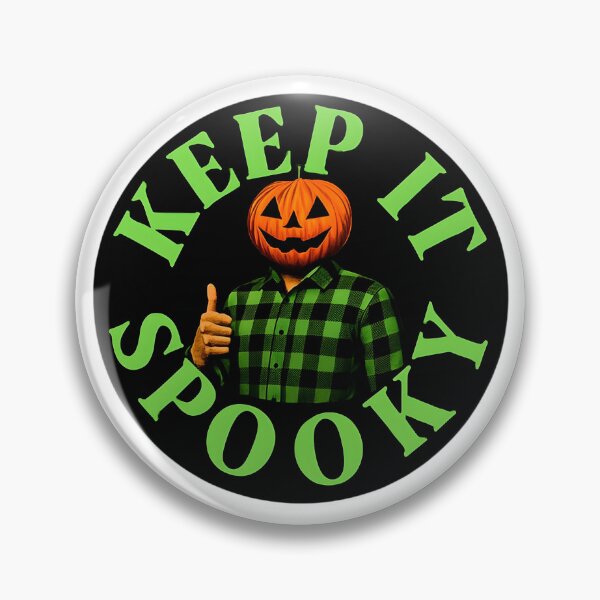 Item preview, Keep It Spooky Funny Retro Pumpkin Head Halloween Sticker designed and sold by FestivityFinds.