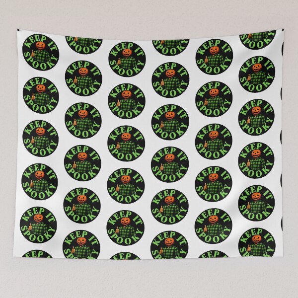 Item preview, Keep It Spooky Funny Retro Pumpkin Head Halloween Sticker designed and sold by FestivityFinds.