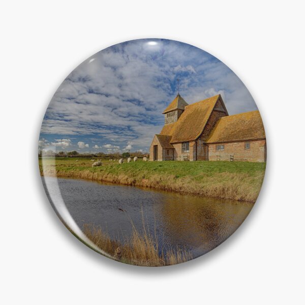 Item preview, St Thomas Becket Church on the marsh at Fairfield in Kent England UK designed and sold by John Gilham - Landscape Photography.