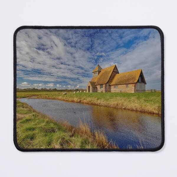 Item preview, St Thomas Becket Church on the marsh at Fairfield in Kent England UK designed and sold by John Gilham - Landscape Photography.
