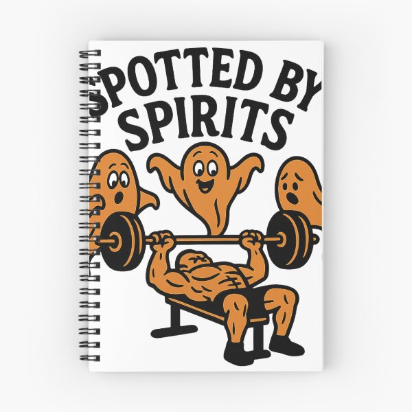 Item preview, Spotted by Spirits Funny Ghost Weightlifting Bench Press Gym Humor Design designed and sold by Bmd4Fitness.