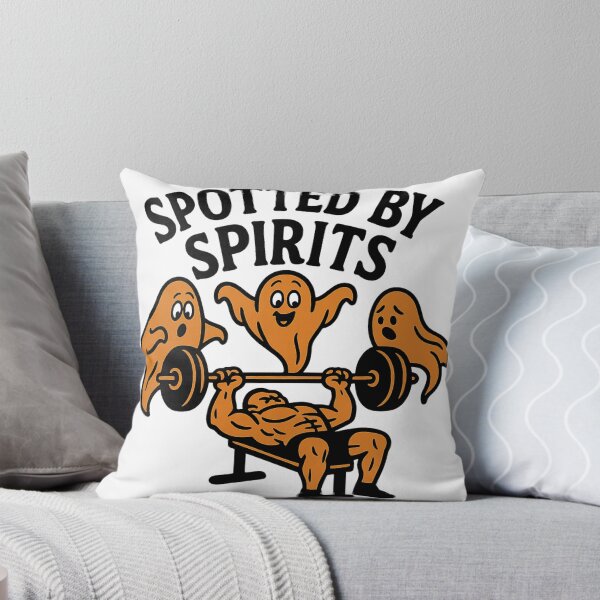 Item preview, Spotted by Spirits Funny Ghost Weightlifting Bench Press Gym Humor Design designed and sold by Bmd4Fitness.