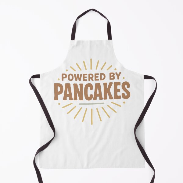 Artikelvorschau, Powered By Pancakes – Lustiges Zitat für Essensliebhaber entworfen und verkauft von SnappyPNG.