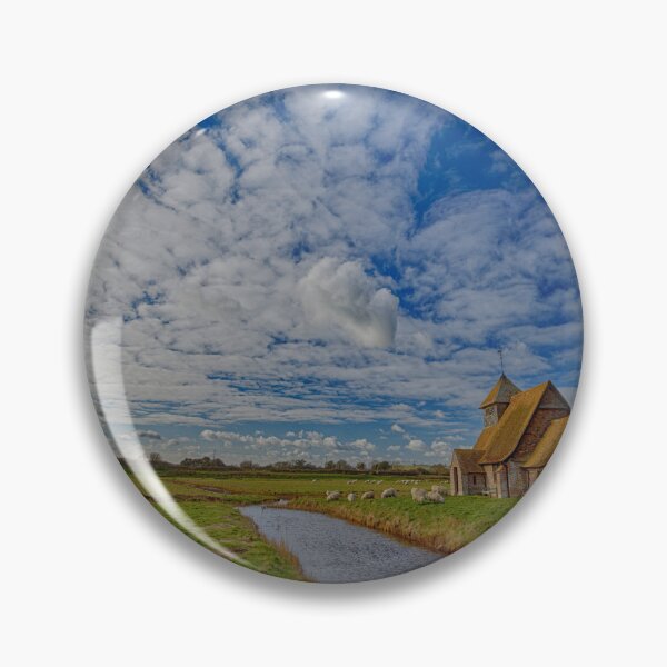 Item preview, St Thomas Becket Church on the marsh at Fairfield in Kent England UK designed and sold by John Gilham - Landscape Photography.