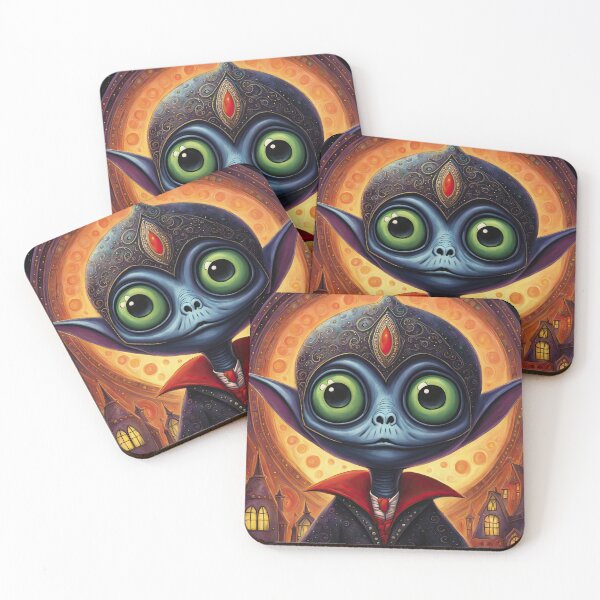 Item preview, Alien dressed as a Dracula for Halloween designed and sold by Colin Bentham.