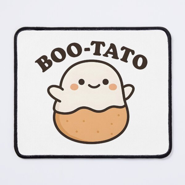 Item preview, Boo-Tato Cute Ghost Potato Funny Halloween Pun Sticker designed and sold by FestivityFinds.
