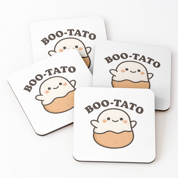 Item preview, Boo-Tato Cute Ghost Potato Funny Halloween Pun Sticker designed and sold by FestivityFinds.