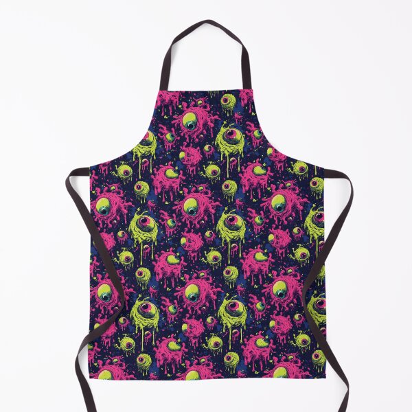 Item preview, Seamless horror pattern – floating, slimy eyes in retro style designed and sold by Meiersbeste.