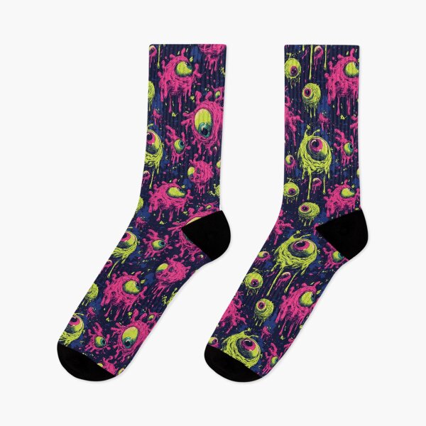 Item preview, Seamless horror pattern – floating, slimy eyes in retro style designed and sold by Meiersbeste.
