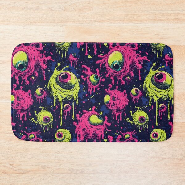 Item preview, Seamless horror pattern – floating, slimy eyes in retro style designed and sold by Meiersbeste.