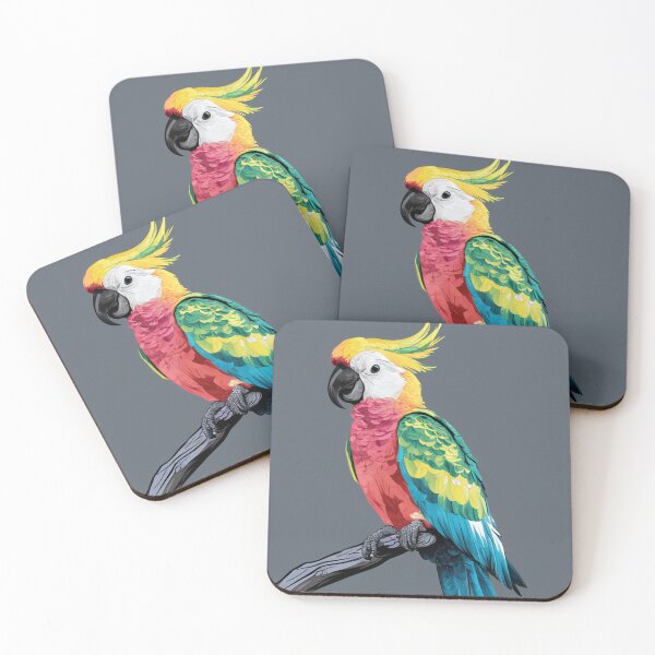 Item preview, Cockatoo Grey Background designed and sold by whitecat23.