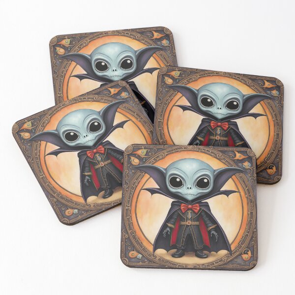 Item preview, Alien dressed as a Dracula for Halloween designed and sold by Colin Bentham.