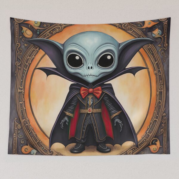 Item preview, Alien dressed as a Dracula for Halloween designed and sold by Colin Bentham.