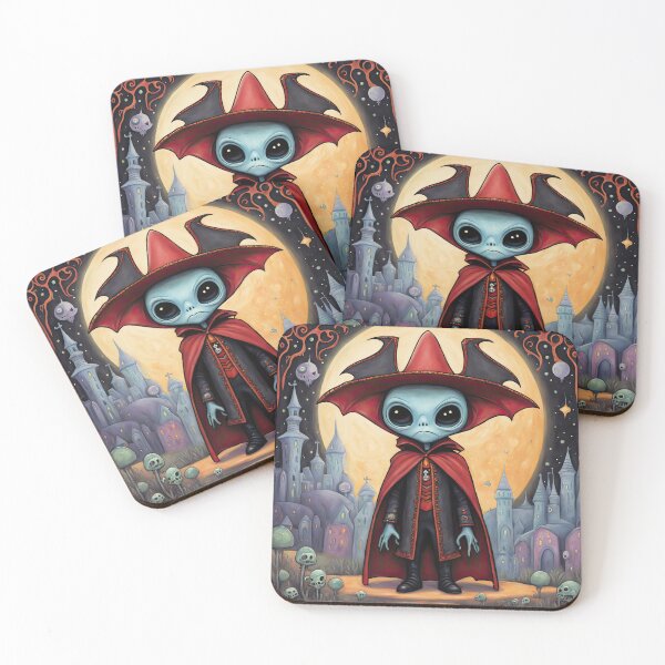 Item preview, Alien dressed as a Dracula for Halloween designed and sold by Colin Bentham.